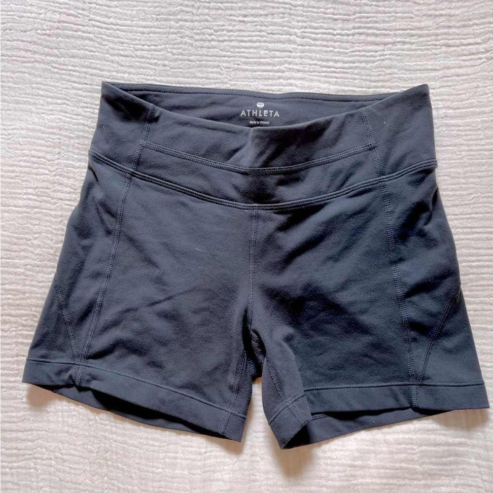 Athleta Charcoal Gray Bike Shorts